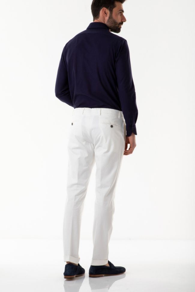 b-settecento Hose Herren B-Settecento Chinos Slim Einfarbig 97% Baumwolle 3% elastan Kostenloser Versand international