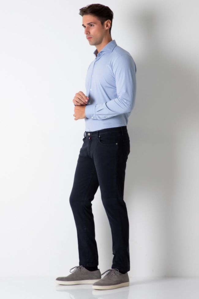 b-settecento Hose Herren B-Settecento 5 Pocket Slim Einfarbig 97% Baumwolle 3% elastan Black Friday Preise