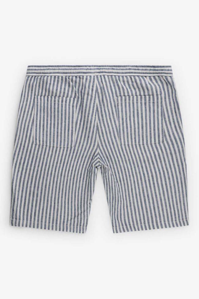 b-style Hose Herren B-Style Bermuda Regular Streifen 51% Leinen 49% Baumwolle Angebote