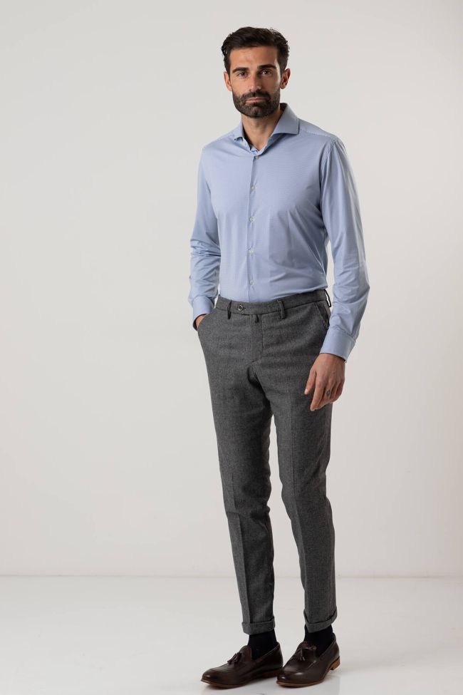 b-settecento Hose Herren B-Settecento Chinos Slim Halb Unifarben Günstig kaufen