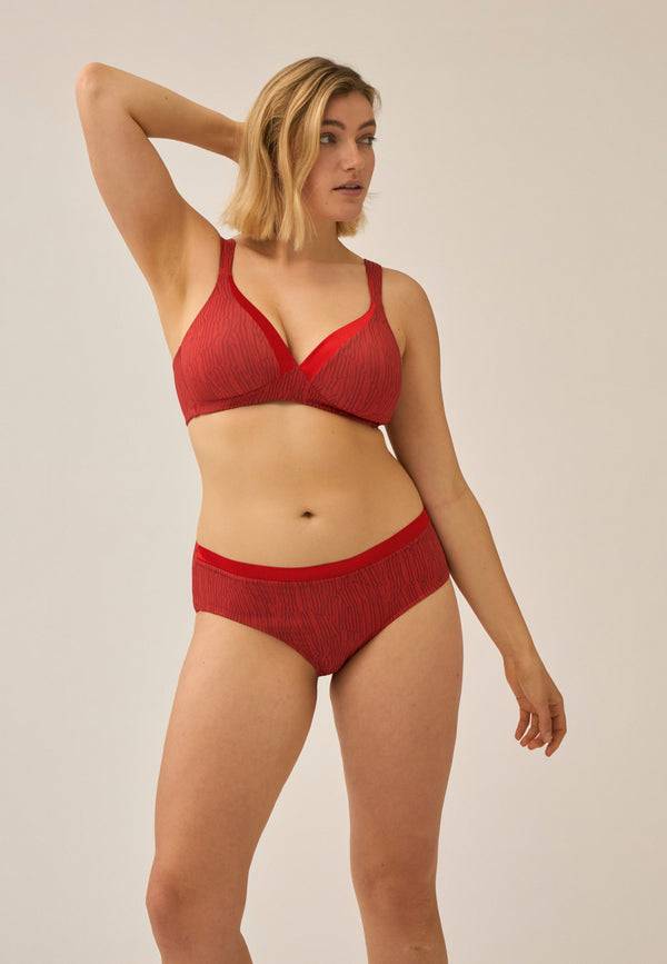 Naturana Bügelloser BH mit Schale und Glanzband - Negroni Print Riesige Rabatte