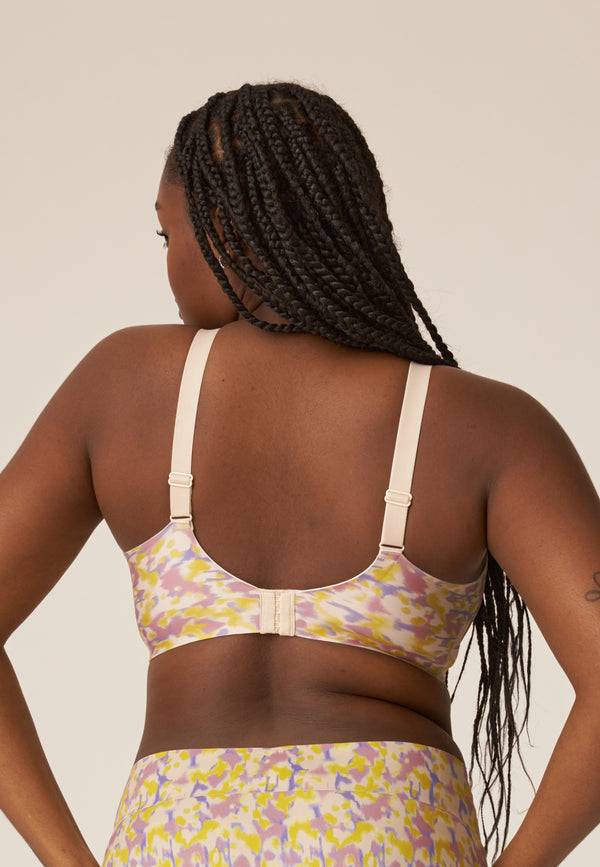 Naturana Soft-BH mit Side Smoother Effekt - Smoked Orchid Print Begrenzt auf 3 Tage