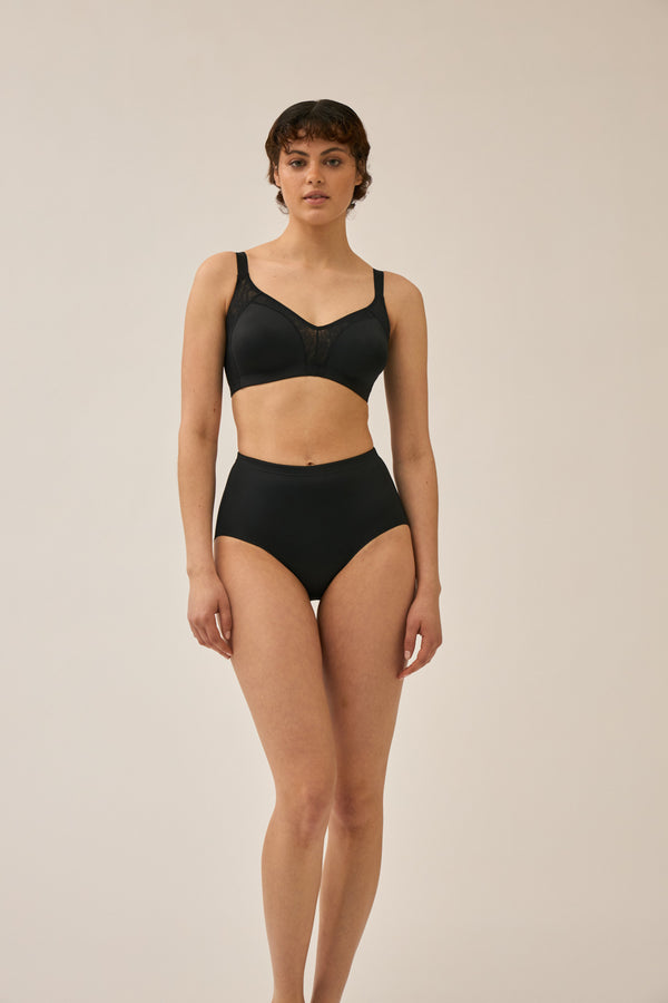 Naturana Minimizer und Side Smoother BH mit Spitze - Schwarz zollfrei