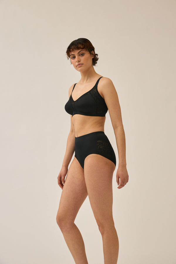 Naturana Minimizer und Side Smoother BH mit Spitze - Schwarz zollfrei