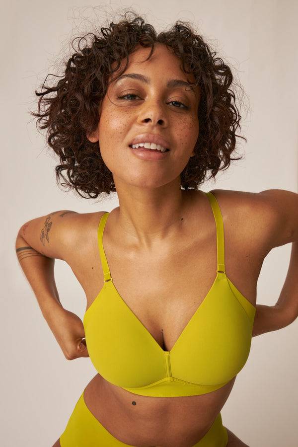Naturana Soft-BH mit Side Smoother Effekt - Golden Olive Outlet