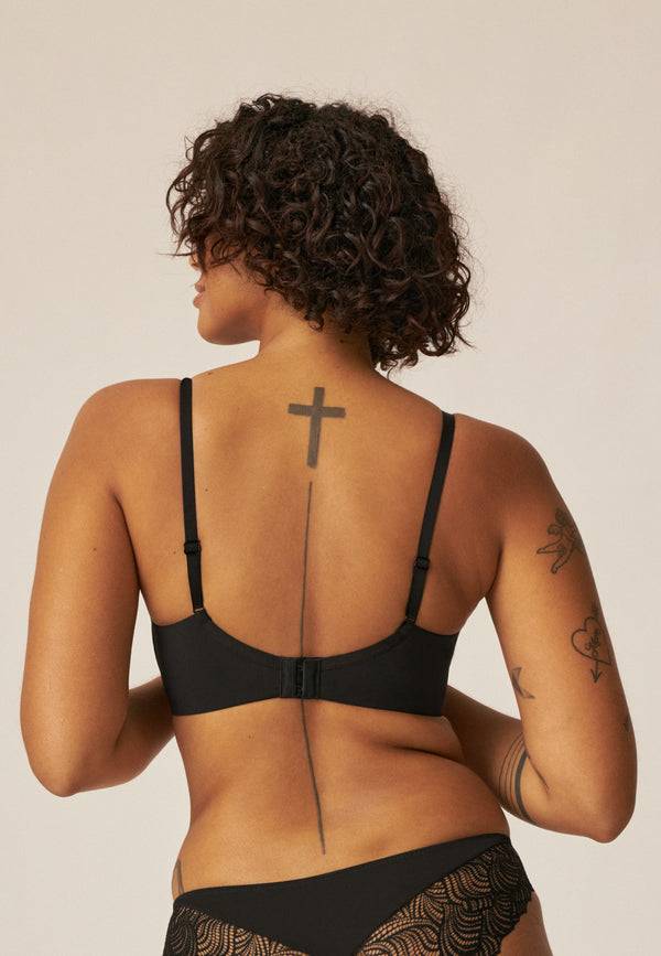 Naturana Soft-BH mit Schale und Spitze - Schwarz im Angebot