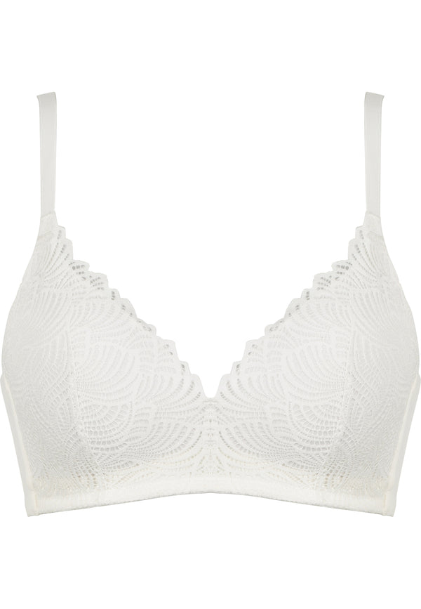 Naturana Soft-BH mit Schale und Spitze - Ecru Fabrik Onlineshop
