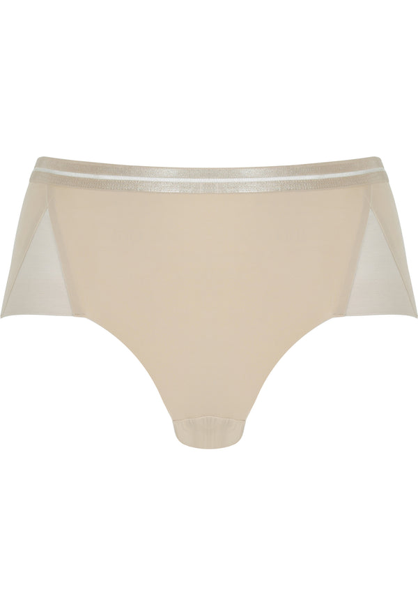 Naturana Clean Cut Panty mit Mesh-Details - Light Beige Valentinstagsangebot