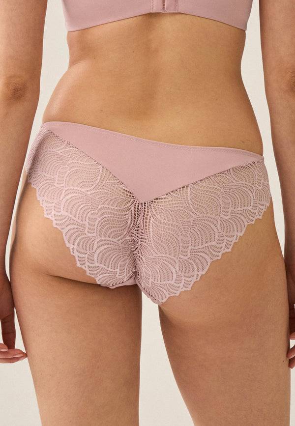 Naturana Slip mit Spitzendetails - Pink Rose Lagerräumung