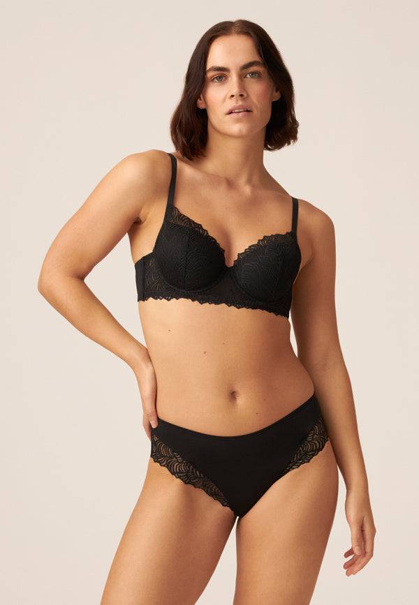 Naturana Panty mit Spitzendetails - Schwarz Top Angebot