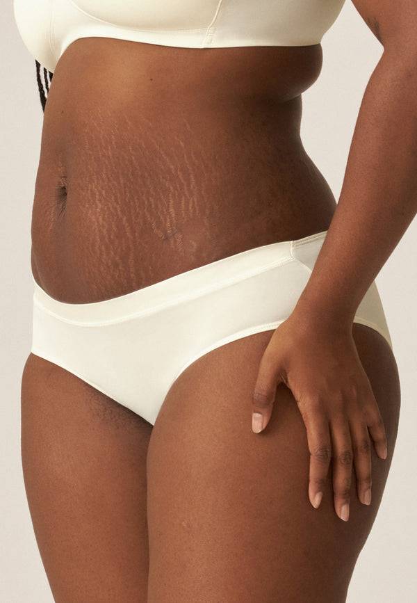Naturana Softer Slip mit Glanzband - Ecru Riesige Ersparnisse