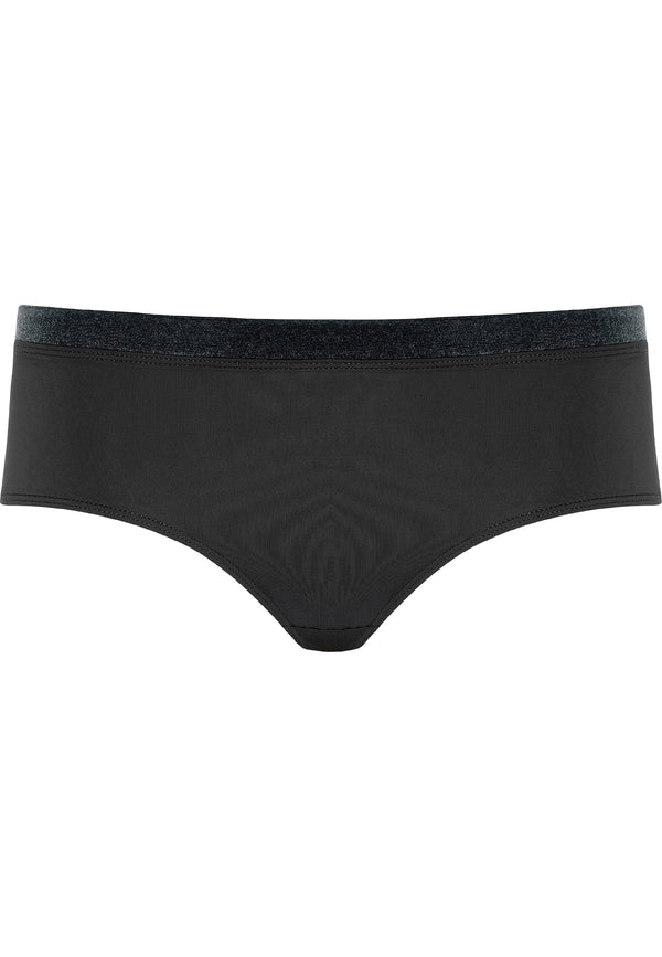 Naturana Softer Slip mit Glanzband - Schwarz VIP-Rabatte