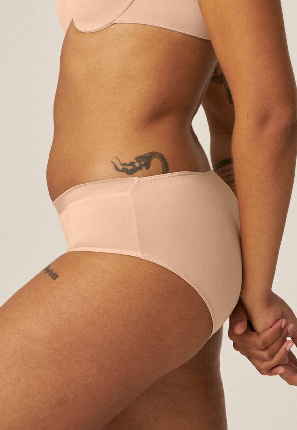 Naturana Softer Slip mit Glanzband - Light Beige Tiefpreis