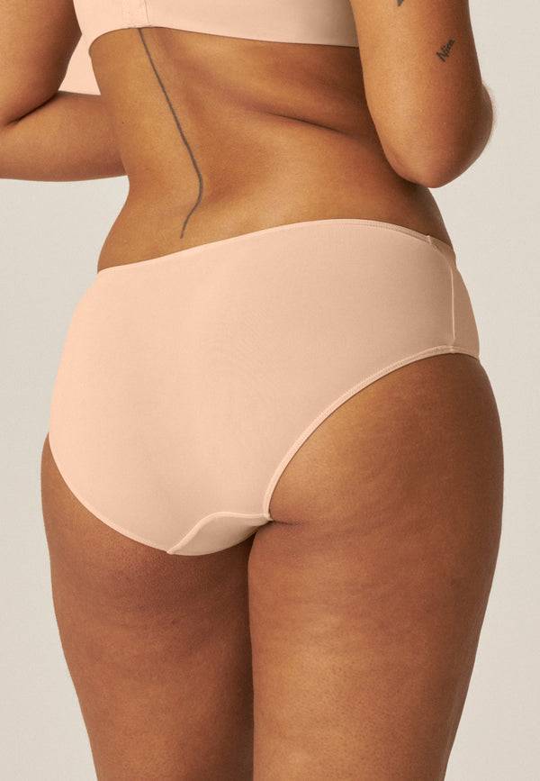 Naturana Softer Slip mit Glanzband - Light Beige Tiefpreis