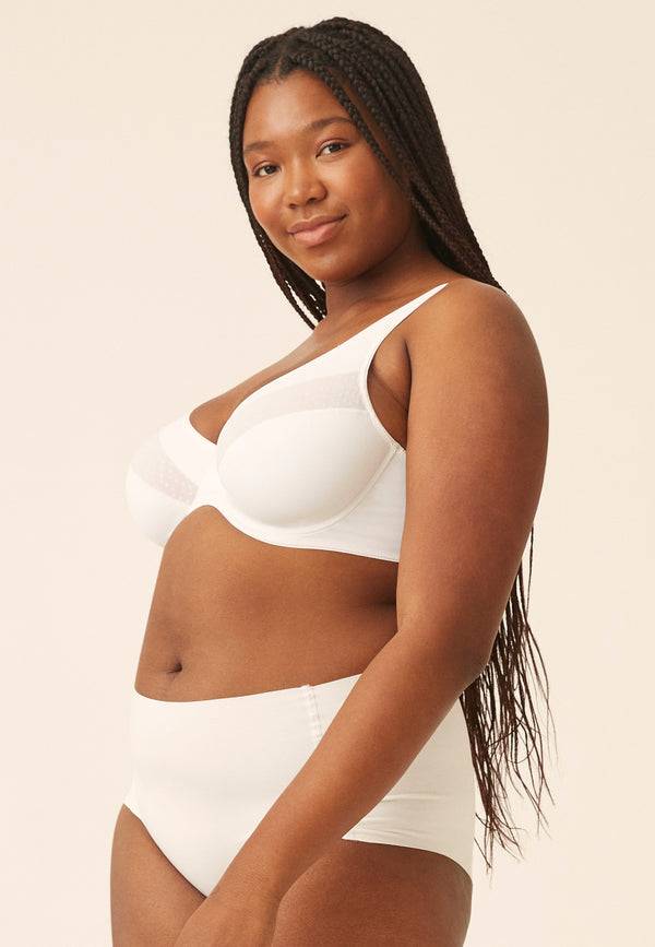 Naturana Bügel-BH mit Spitzendetails - Weiss Discount Store für neue Produkte