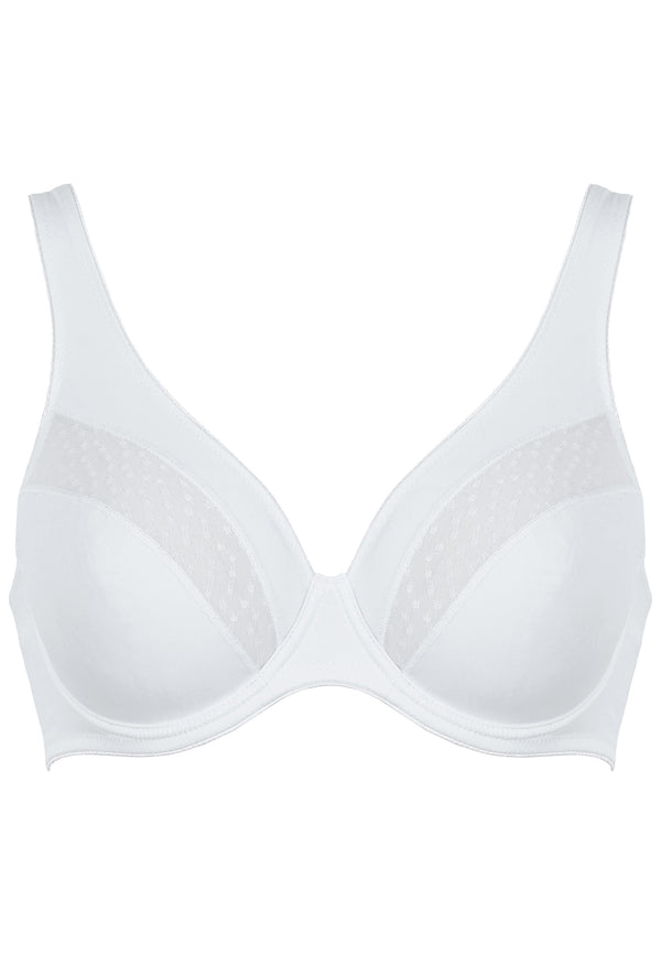 Naturana Bügel-BH mit Spitzendetails - Weiss Discount Store für neue Produkte