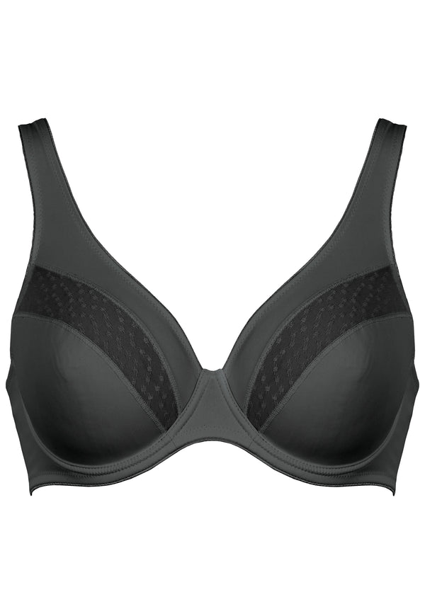 Naturana Bügel-BH mit Spitzendetails - Schwarz Nur noch ein Tag übrig