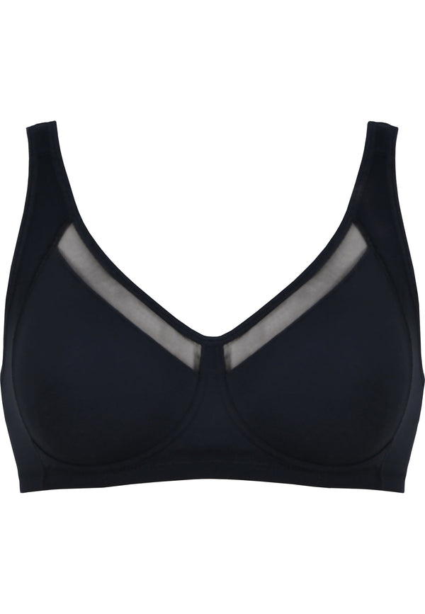 Naturana Soft-BH mit Mesheinsatz - Schwarz Online