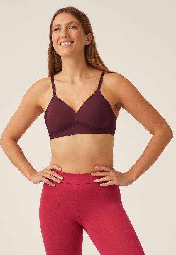 Naturana Soft-BH mit Side Smoother Effekt - Burgund Outlet