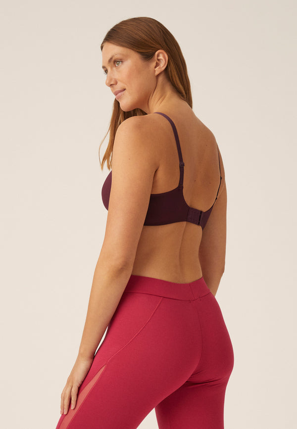Naturana Soft-BH mit Side Smoother Effekt - Burgund Outlet