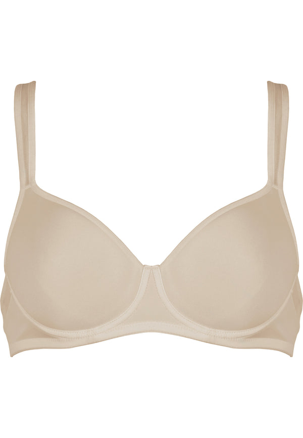 Naturana Spacer Bügel-BH mit Mesh Details - Light Beige Fabrikverkauf