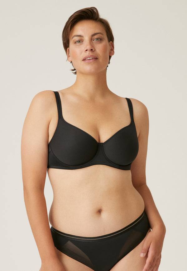 Naturana Spacer Bügel-BH mit Mesh Details - Schwarz Meist gekauft