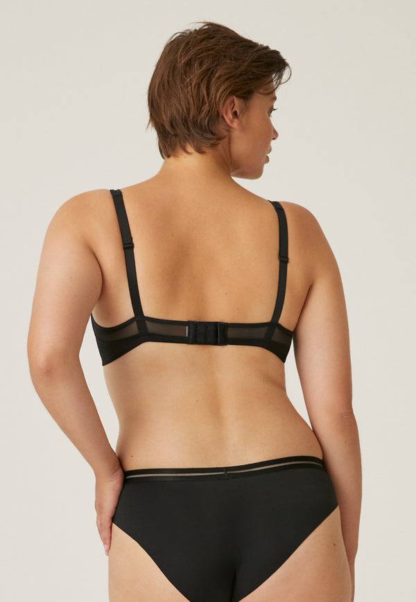 Naturana Spacer Bügel-BH mit Mesh Details - Schwarz Meist gekauft