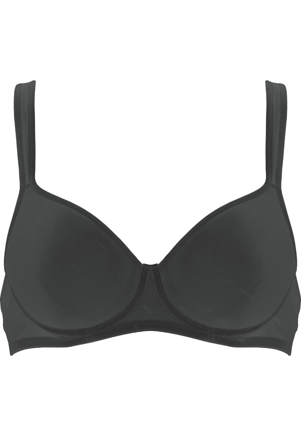 Naturana Spacer Bügel-BH mit Mesh Details - Schwarz Meist gekauft