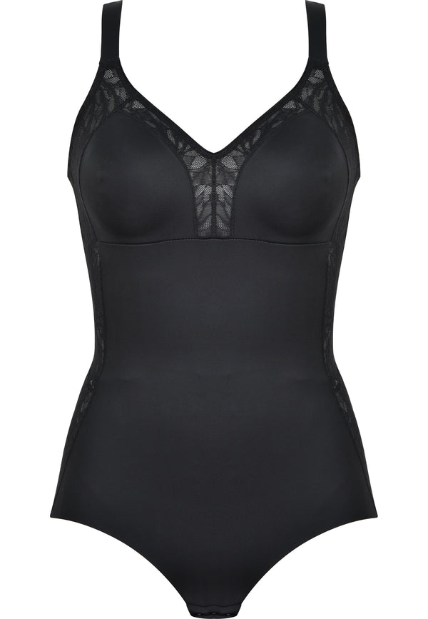 Naturana Minimizer Body mit Spitze - Schwarz Rabatt