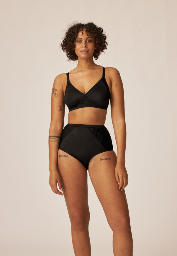 Naturana Comfort High Waist Slip - Schwarz Online Shopping