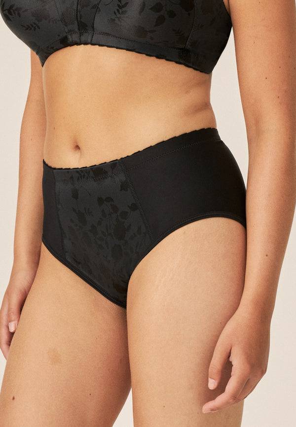 Naturana Minimizer Slip mit Blumenmuster - Schwarz Osterangebot