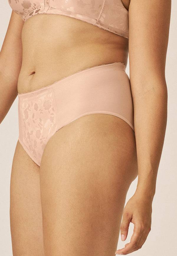 Naturana Minimizer Slip mit Blumenmuster - Light Beige Vatertagsangebot