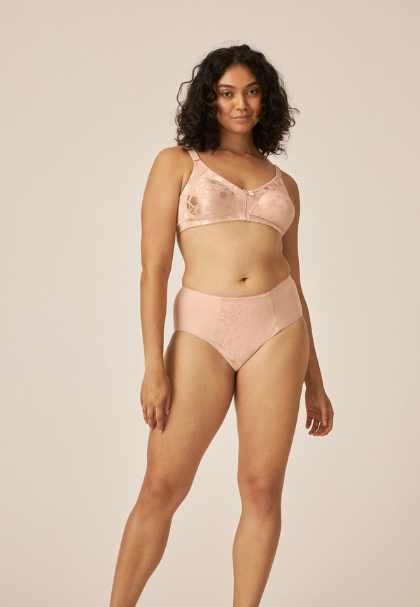 Naturana Minimizer Slip mit Blumenmuster - Light Beige Vatertagsangebot