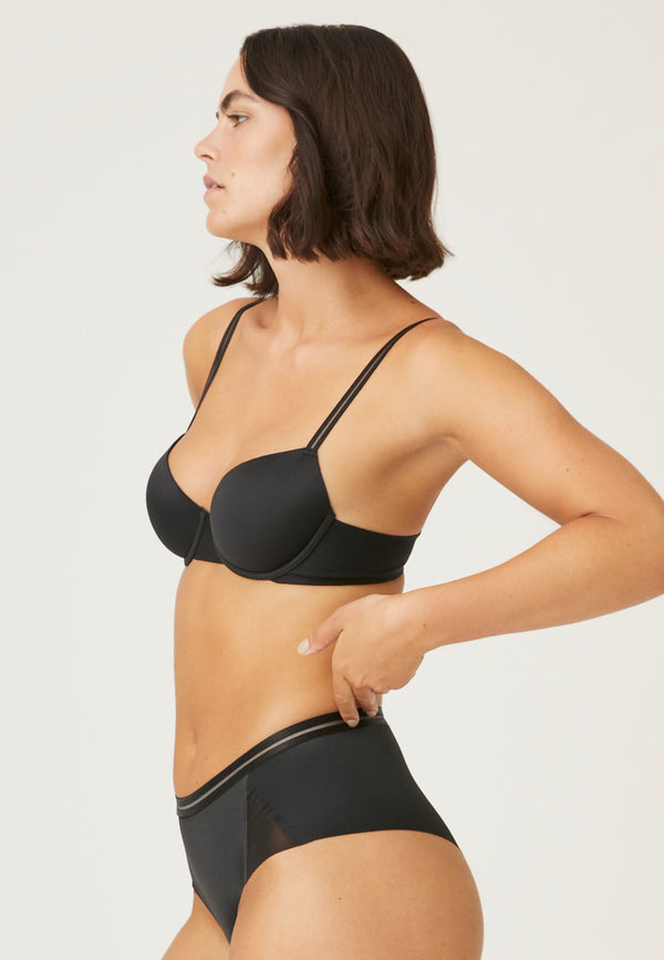 Naturana Bügel-BH mit Schale - Schwarz Saisonale Angebote