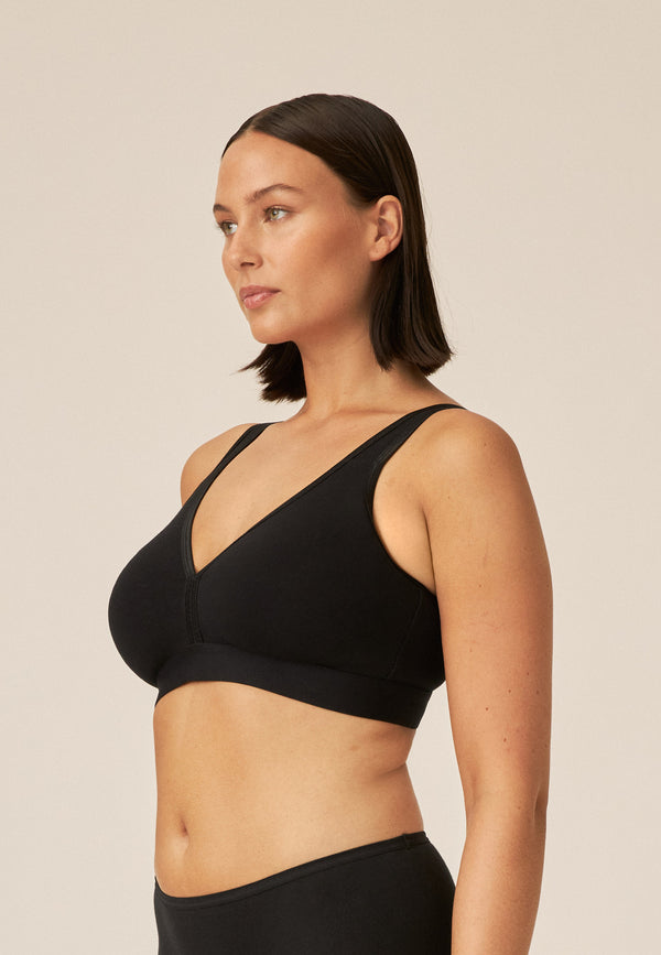 Naturana Athleisure Soft-BH - Schwarz VIP-Rabatte