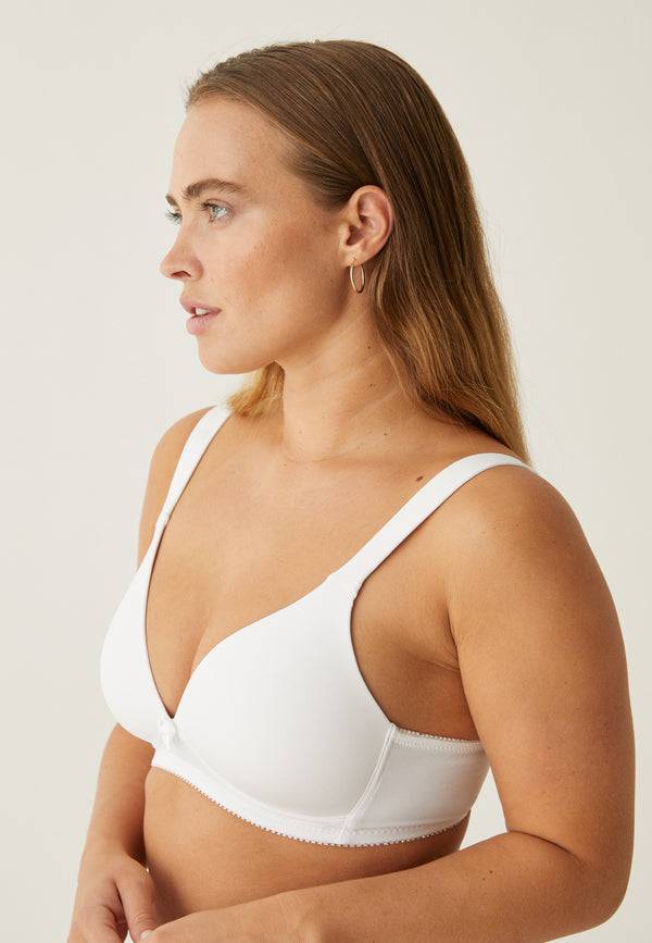 Naturana Soft-BH mit Schale und Entlastungsträgern - Weiss Super Sparpreis