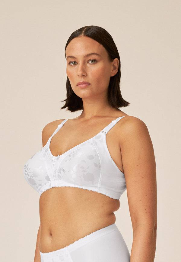 Naturana Minimizer Soft-BH in Blumenmuster - Weiss Letzte 3 Tage