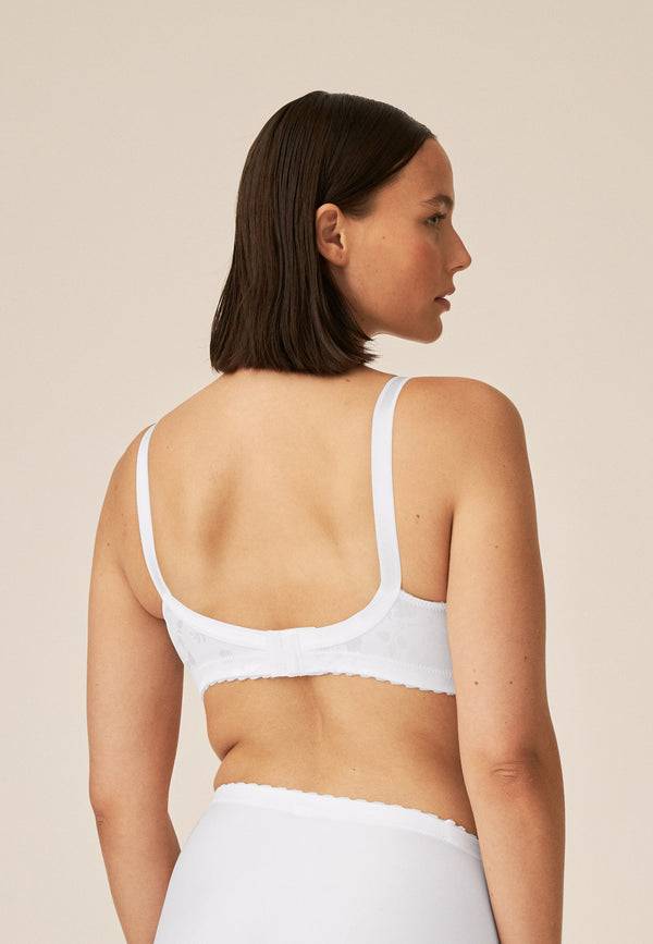 Naturana Minimizer Soft-BH in Blumenmuster - Weiss Letzte 3 Tage