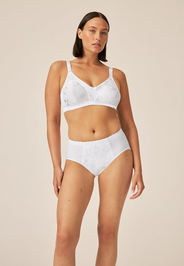 Naturana Minimizer Soft-BH in Blumenmuster - Weiss Letzte 3 Tage