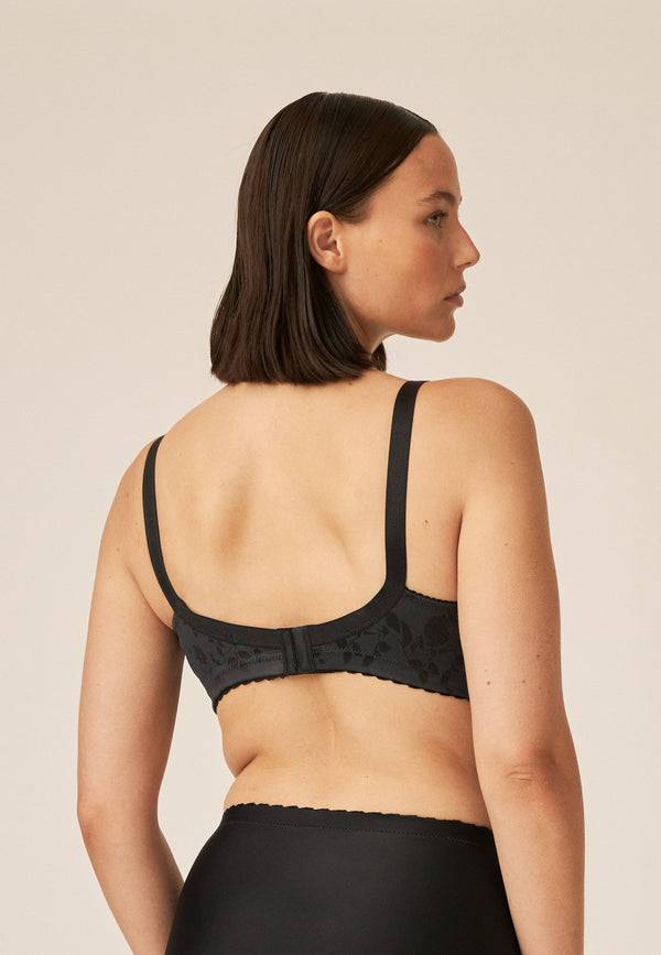 Naturana Minimizer Soft-BH in Blumenmuster - Schwarz Neueste Stile