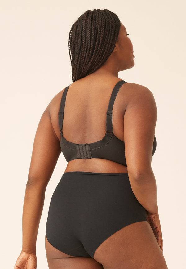 Naturana Klassischer Soft-BH mit Tasche - Schwarz Sonderangebot der Fabrik