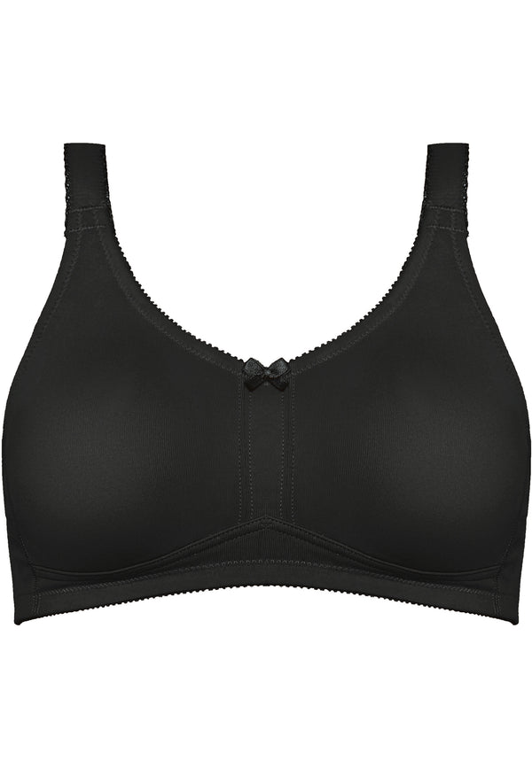 Naturana Klassischer Soft-BH mit Tasche - Schwarz Sonderangebot der Fabrik