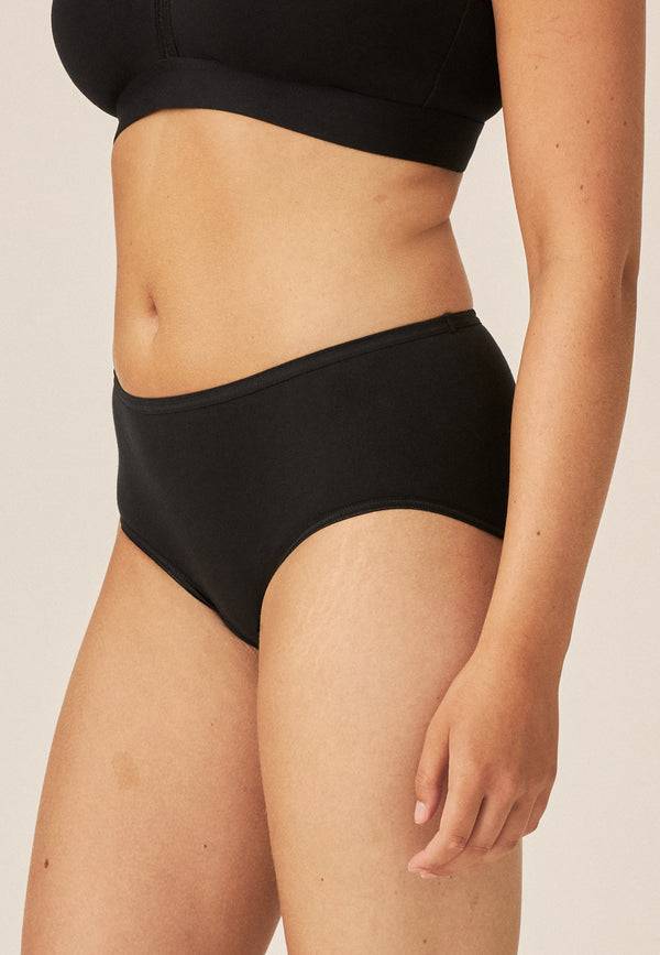 Naturana Midi Slip aus Biobaumwolle - Schwarz Bis zu 55% Rabatt