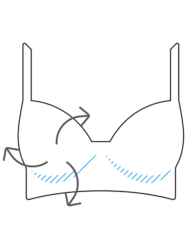 Naturana Elasticup Soft-BH mit Baumwolle - Weiss Im Verkauf