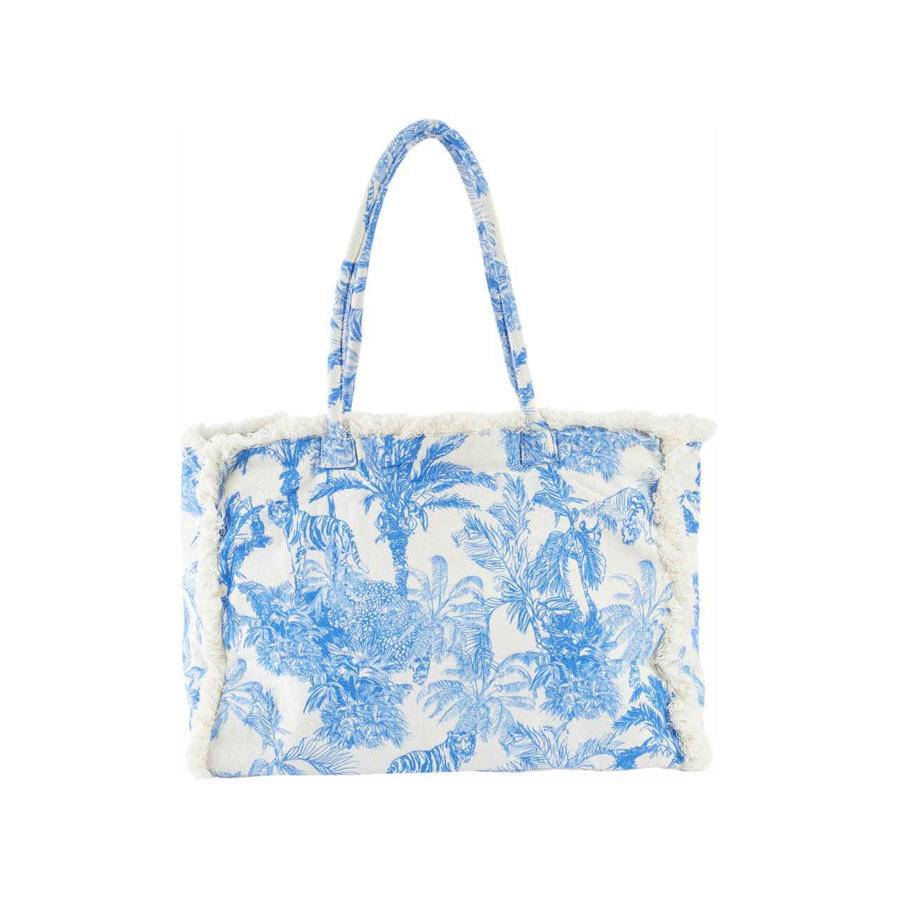 Nitzsche Accessoires Canvas Shopper in Dschungeloptik mit Stoffhenkel Riesige Rabatte