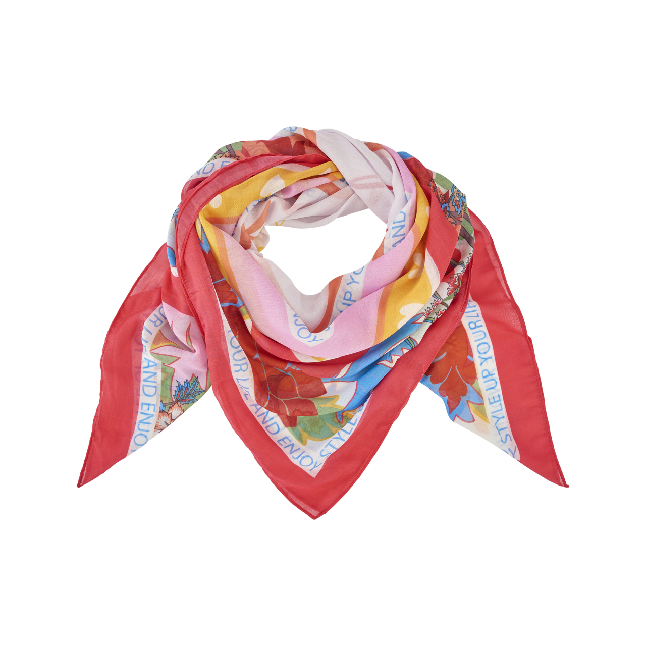 Nitzsche Accessoires Schal für Damen gewebt mit stylischem Schriftzug Begrenzt auf 3 Tage