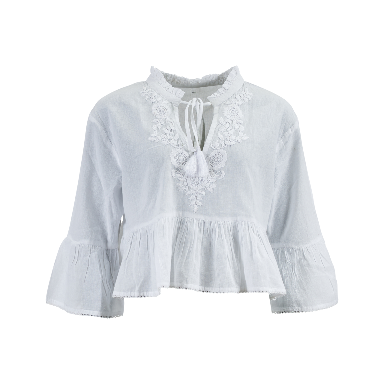 Nitzsche Accessoires Bluse für Damen mit Blumenstickerei Online