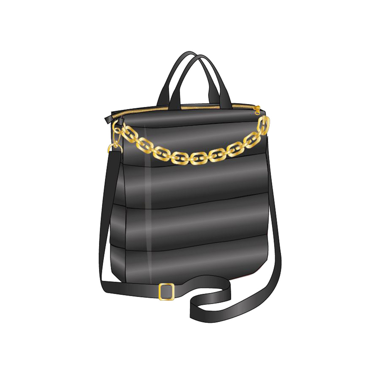 Nitzsche Accessoires Auffällige Handtasche mit goldener Kette Letzte 2 Tage