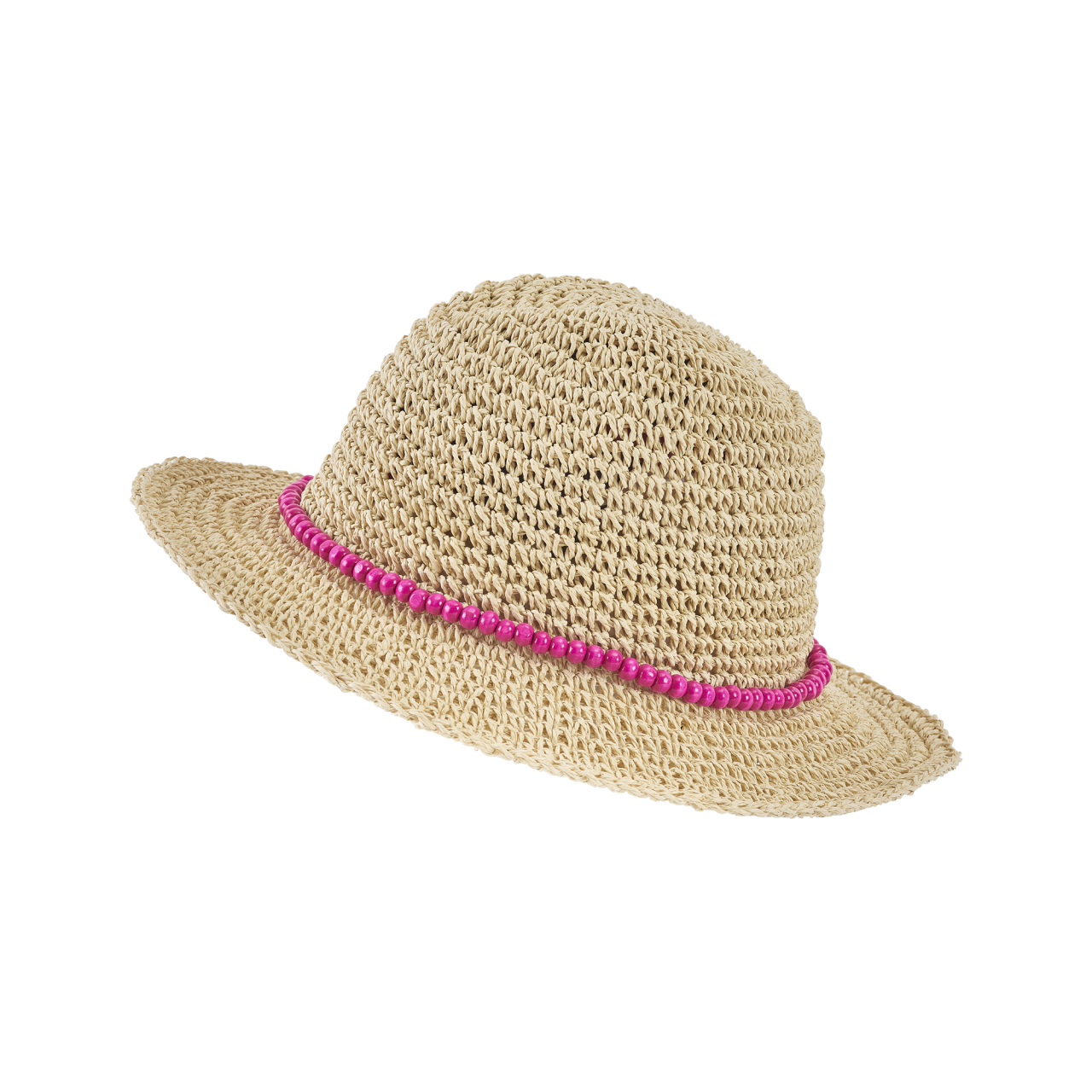 Nitzsche Accessoires Strohhut für Damen mit stylischer Kettenverzierung und Innenband Heißer Verkauf