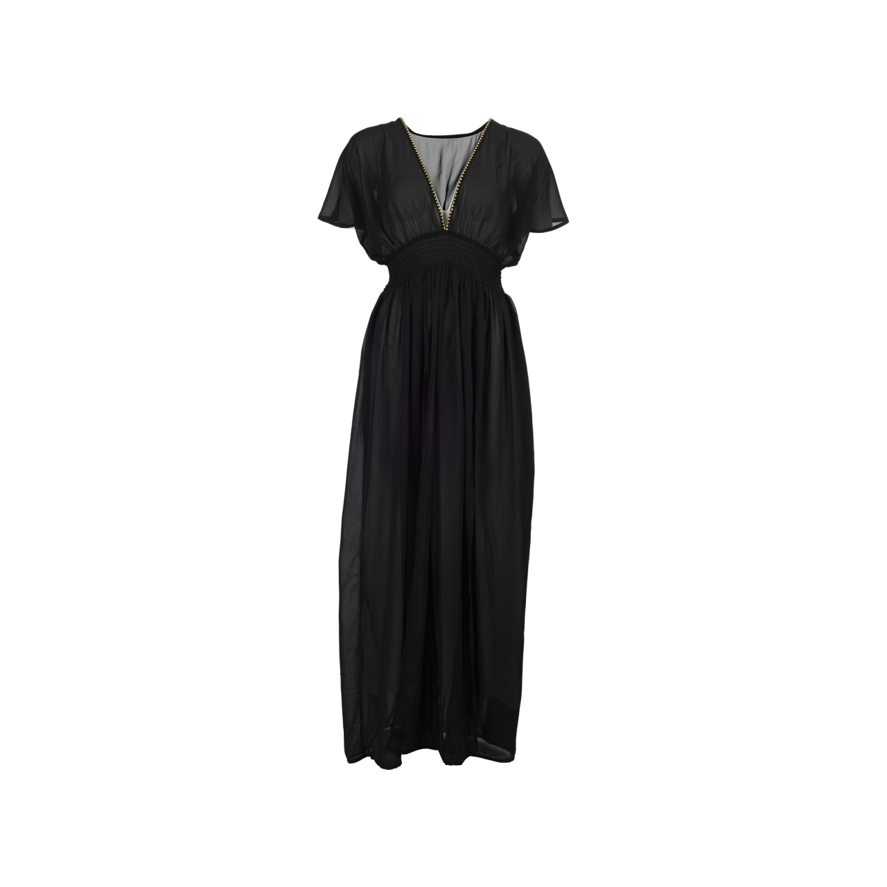 Nitzsche Accessoires Strandkleid mit V-Ausschnitt und Taillenbund Neueste Mode